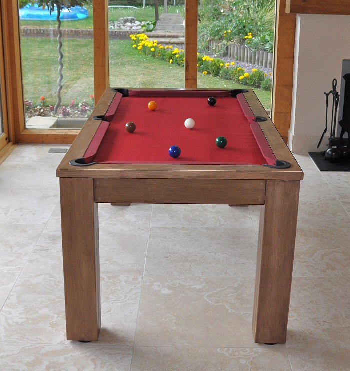 Manus 5ft pool dining table | Chunky style | Drop pockets