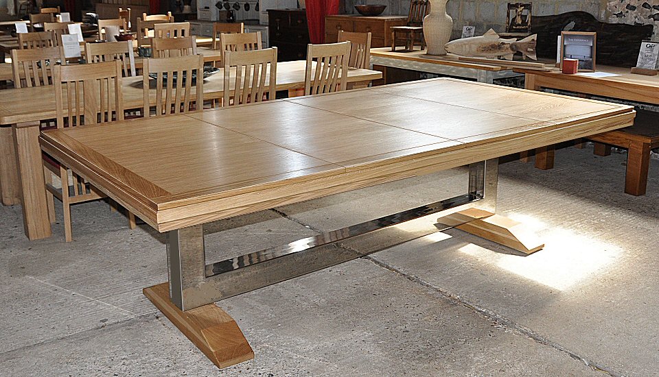 8ft boardroom table with full top