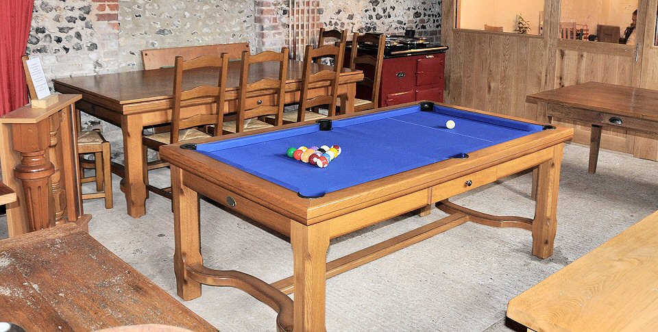 finished pool table