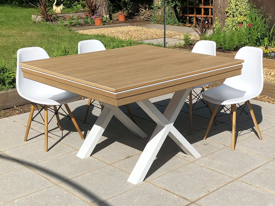 Square outdoor table online seats 8